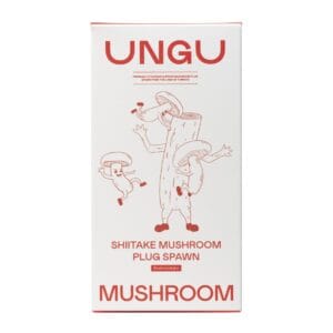 Box of UNGU Shiitake Plug Spawn, containing 1000 pieces for log cultivation.