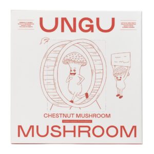 UNGU Chestnut Mushroom Grow Kit – size M, unopened box for storage and freshness.